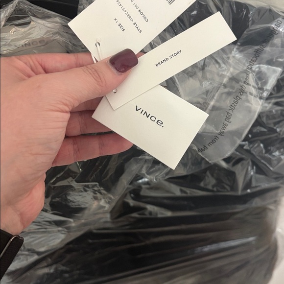 Vince Women's Black Wooo Button-Up Coat - Picture 5 of 9